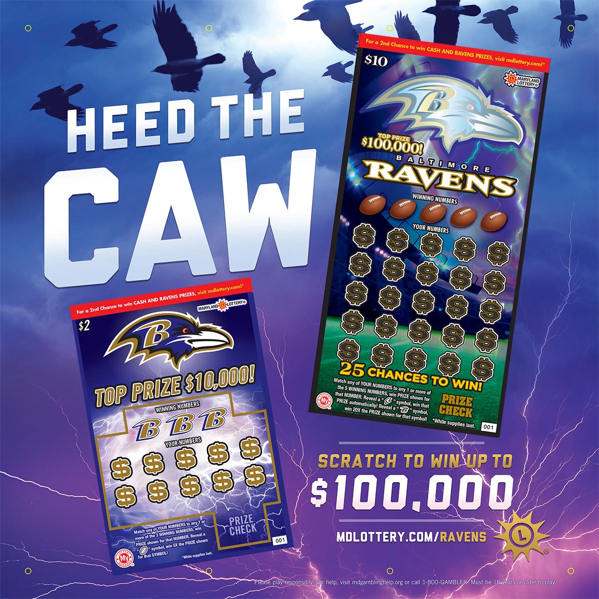 Ravens Maryland Lottery Partner Offer Baltimore Ravens