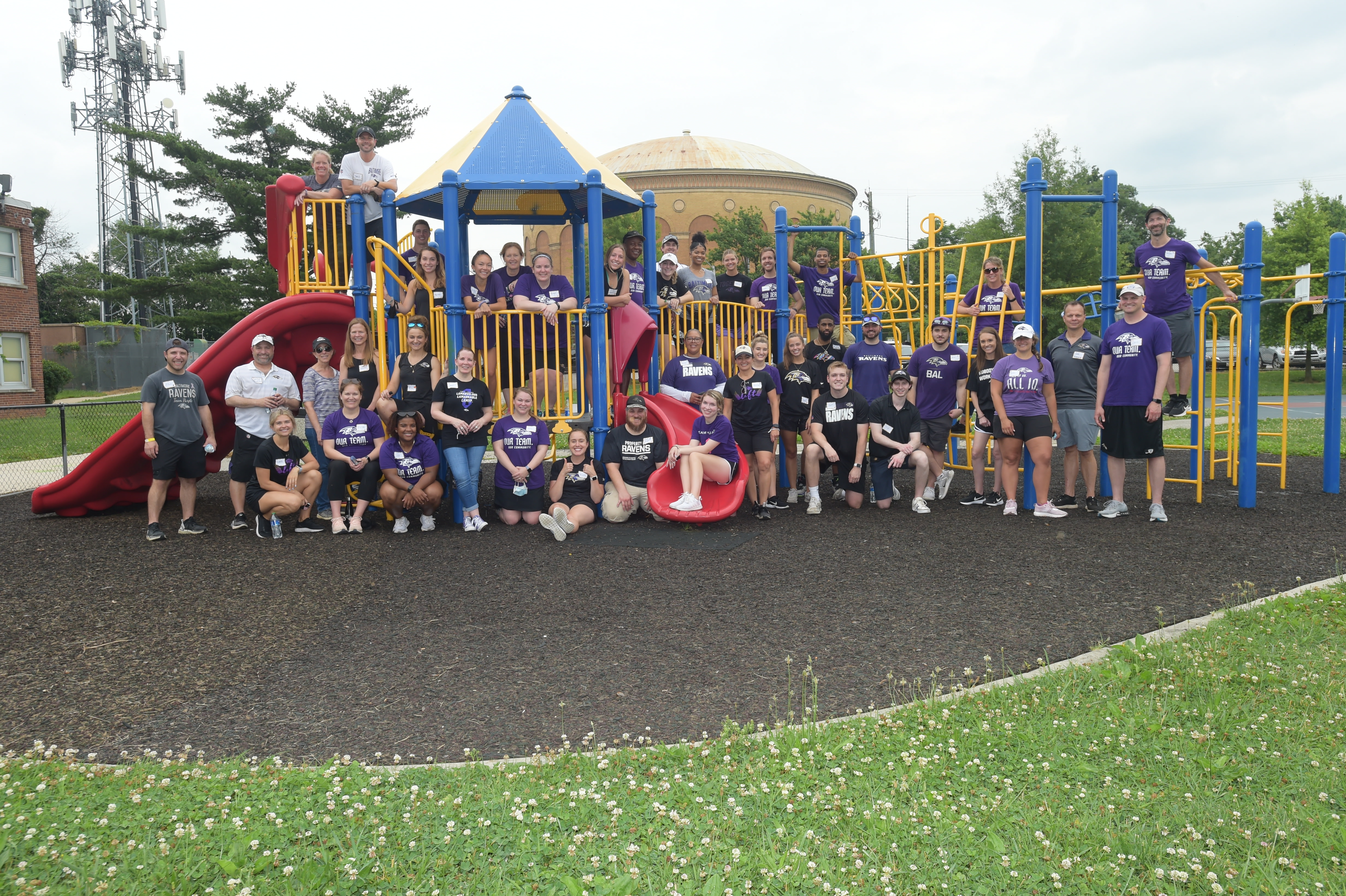 Ravens staff volunteer at Edgecombe Circle and Curtis Bay Elementary Schools