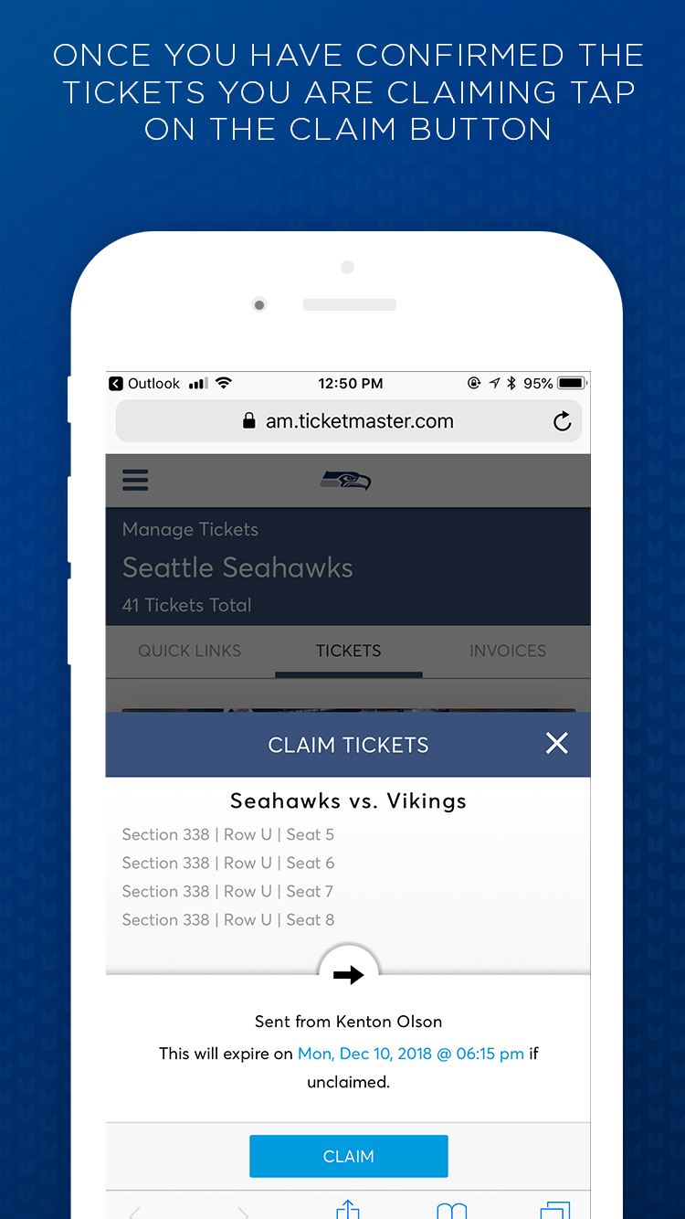 Mobile Tickets Seattle Seahawks