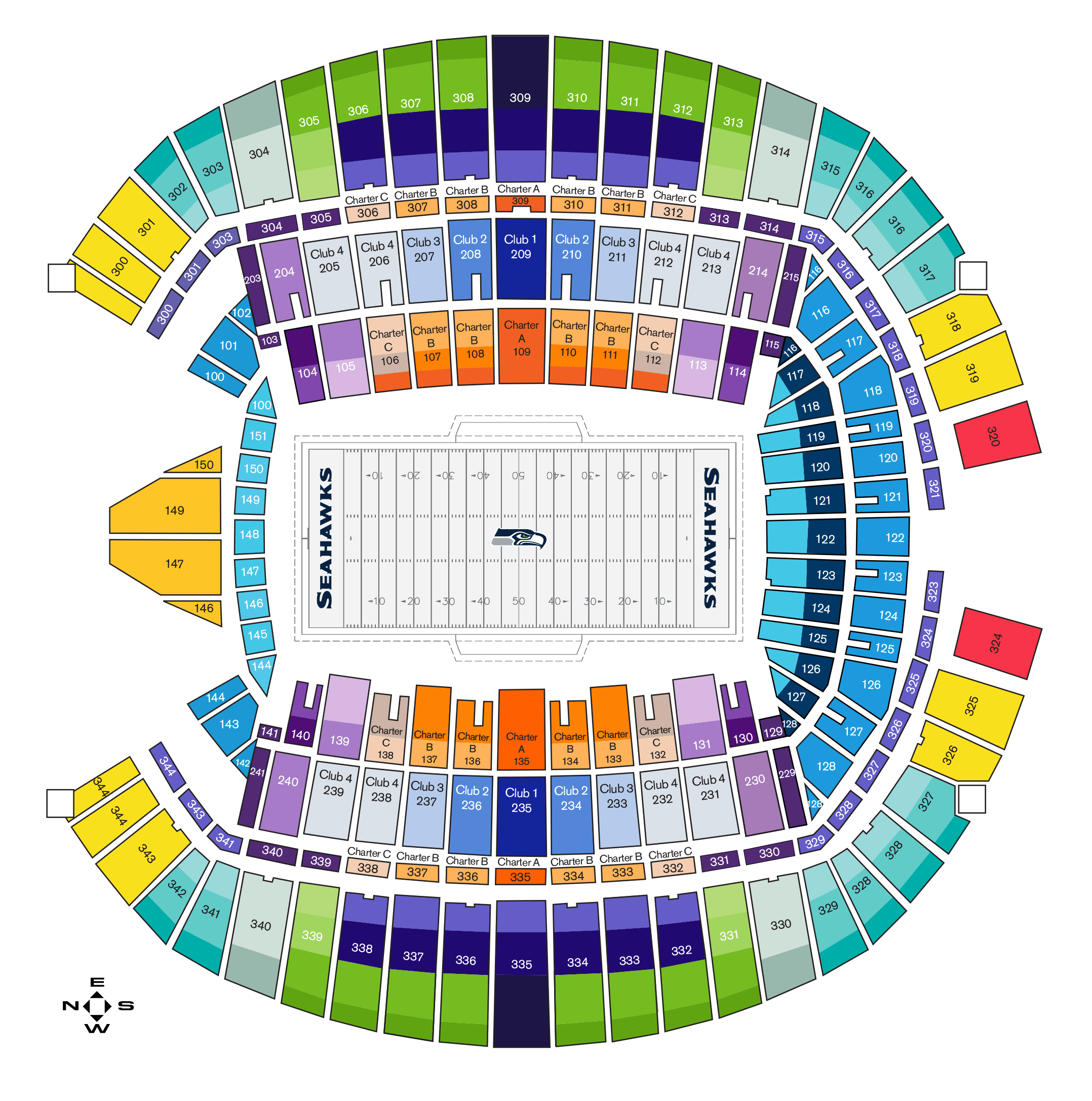 centurylink field seating map 99f67a6fa6 Centurylink Field Section 118 Row V Seat 12 Seattle centurylink field seating map