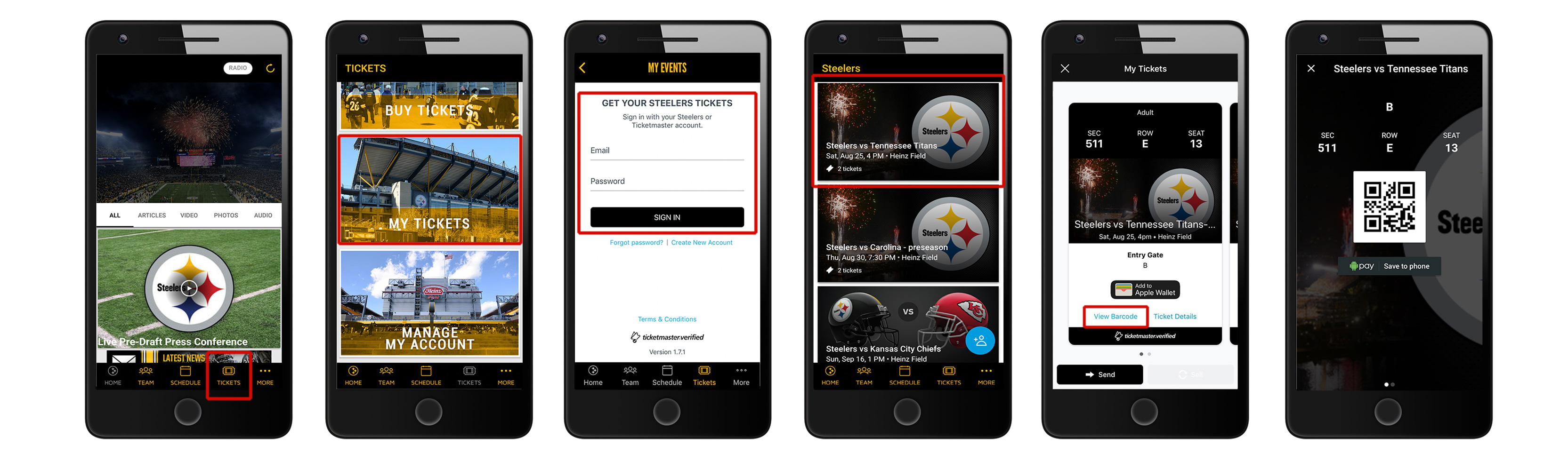 Mobile Ticketing  Pittsburgh Steelers - Steelers.com