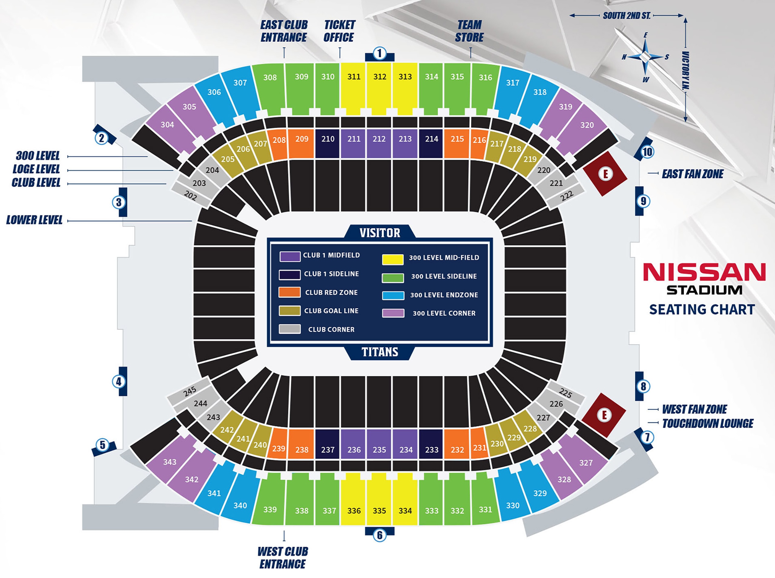 Nissan Stadium Seating Chart Rows