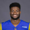 This is a 2020 photo of Van Jefferson of the Los Angeles Rams NFL football team.  This image reflects the Los Angeles Rams active roster as of August 8th, 2020 when this image was taken. (Los Angeles Rams)