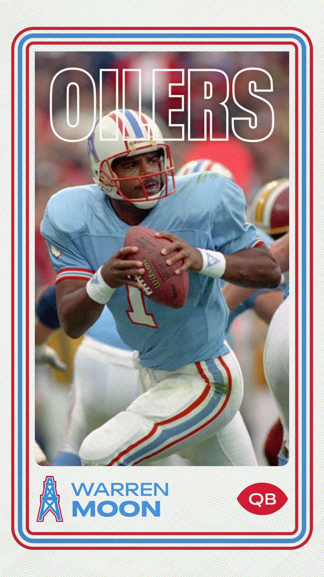 Houston Oilers Steve Mcnair Poster