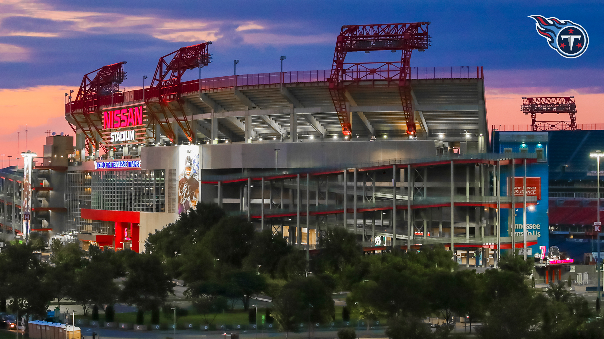 Tennessee Titans Nissan Stadium Overhead Aerial Photo