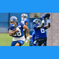 High School Rivals Team Up On Giants Offense