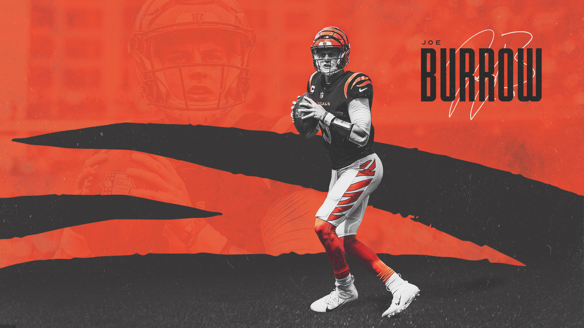 Download Joe Burrow White Jersey Wallpaper