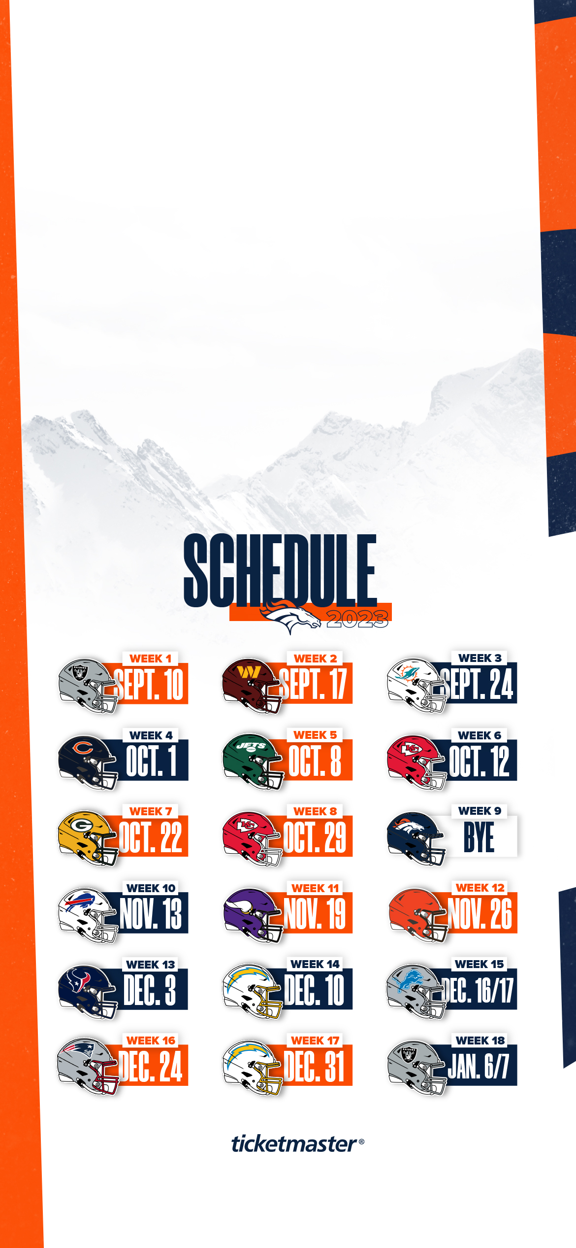 2023 Denver Broncos Schedule