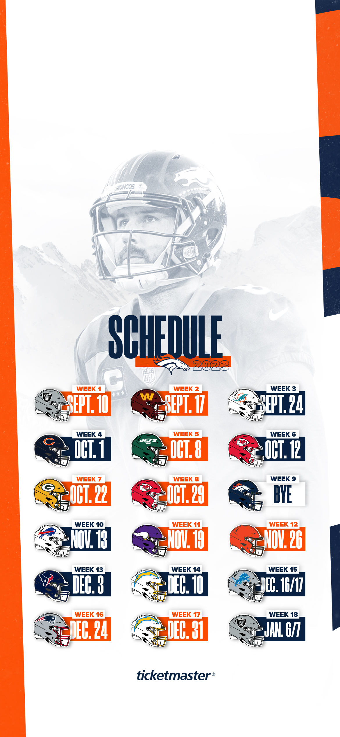 Denver Broncos on X: Our updated 2020 schedule: