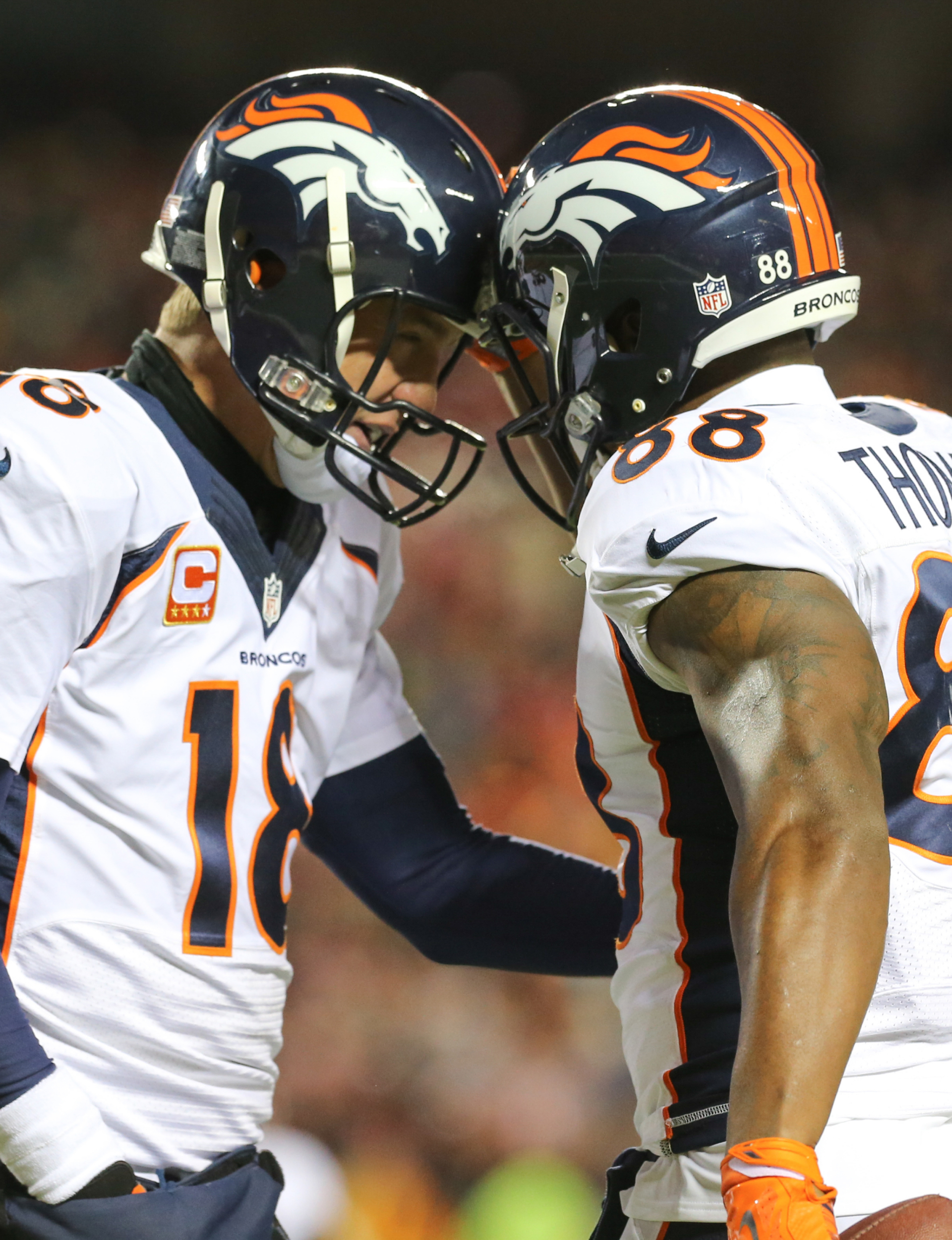 Peyton Manning and Demaryius Thomas
