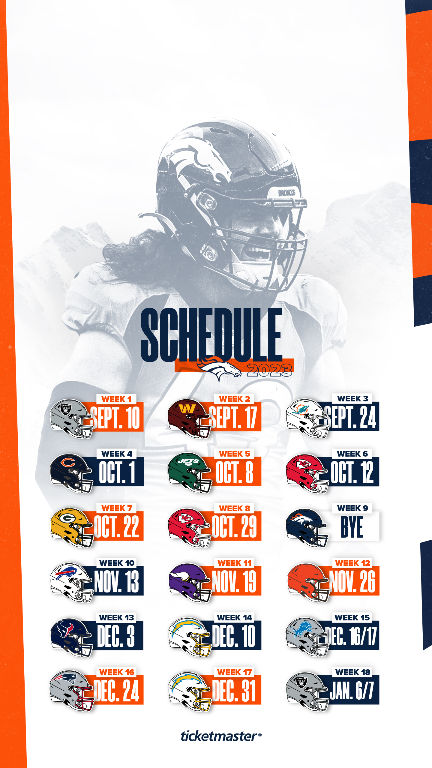 Denver Broncos: 2022 Wallpaper Schedule
