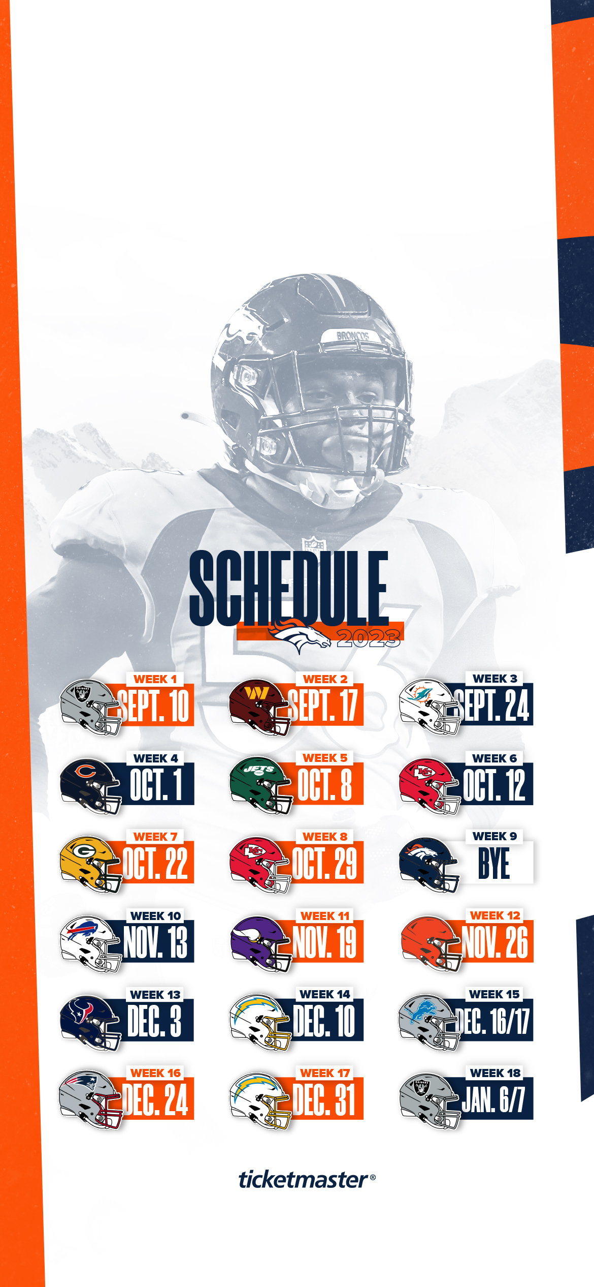 Denver Broncos 2022 Wallpaper Schedule