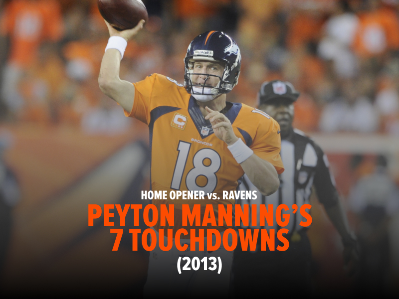 Mile High Magic: Peyton Manning’s seven-touchdown game