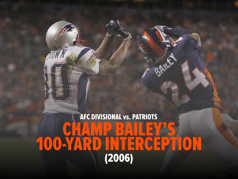 Mile High Magic: Champ Bailey’s interception vs. the Patriots