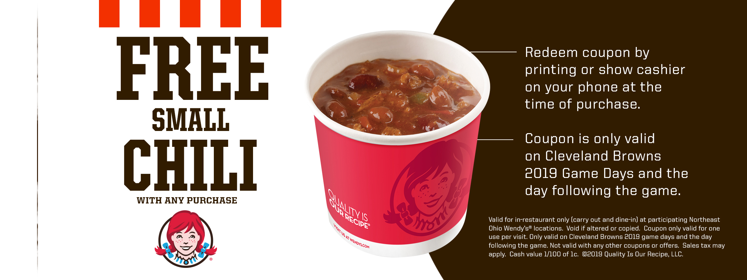 Wendy's: Free Chili with Purchase!