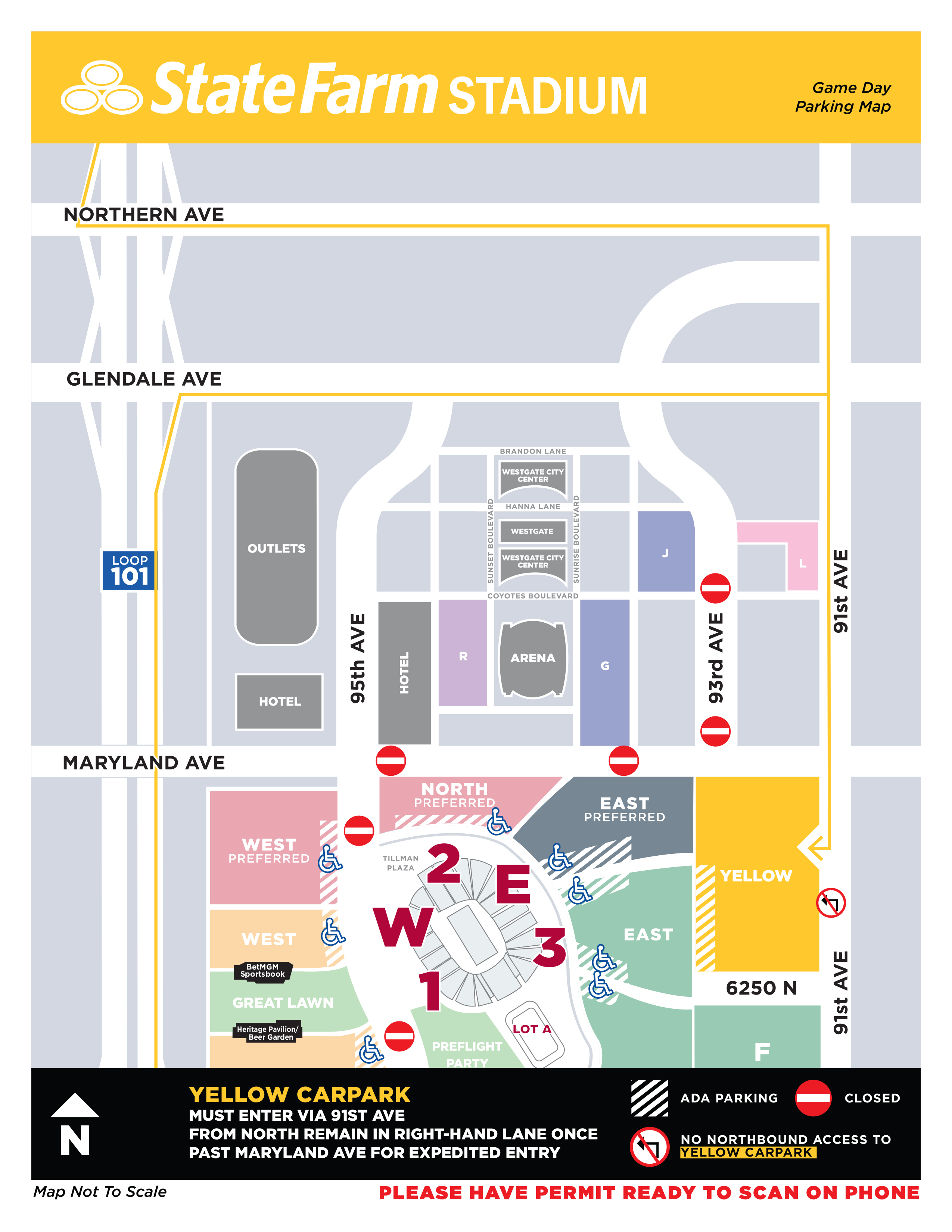 Arizona Cardinals gameday parking, ticket, food info