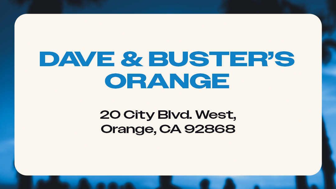 Dave and Busters Orange