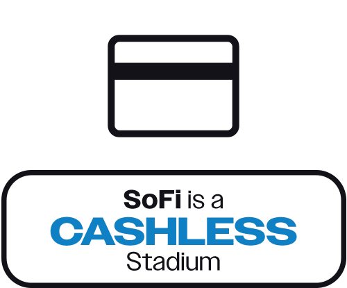 Sofi Stadium is a cashless venue