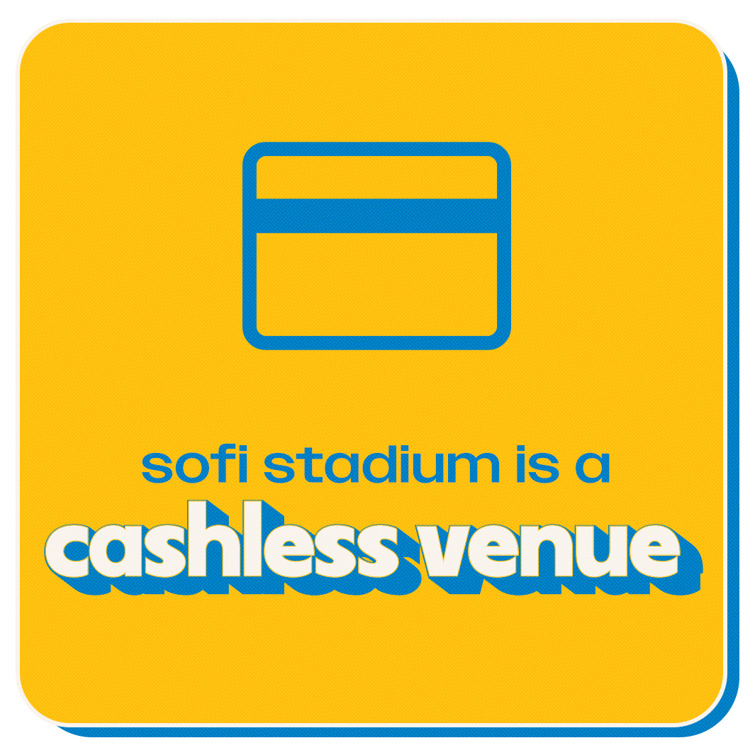 Sofi Stadium is a cashless venue