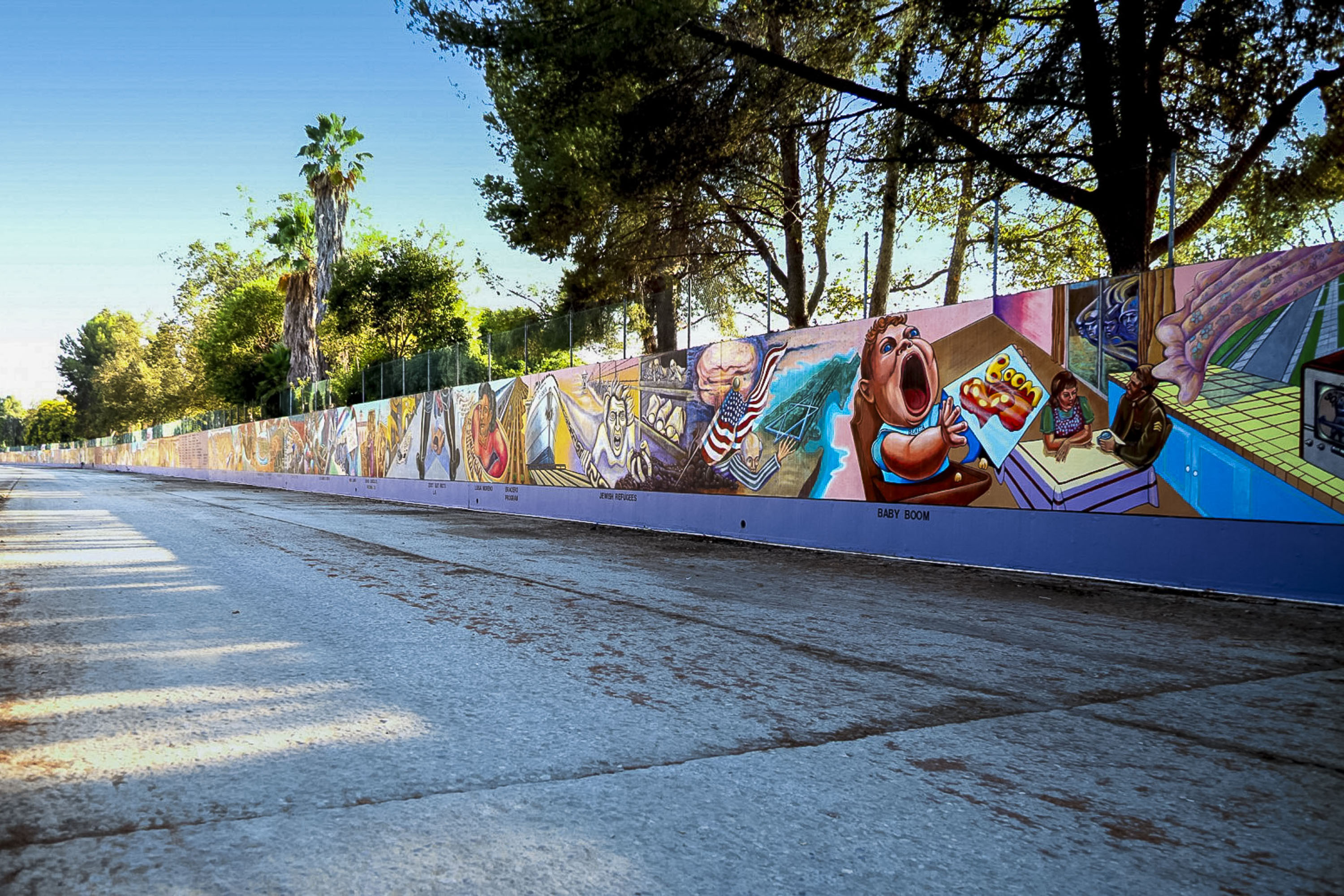 The Great Wall of Los Angeles mural by Judy Baca