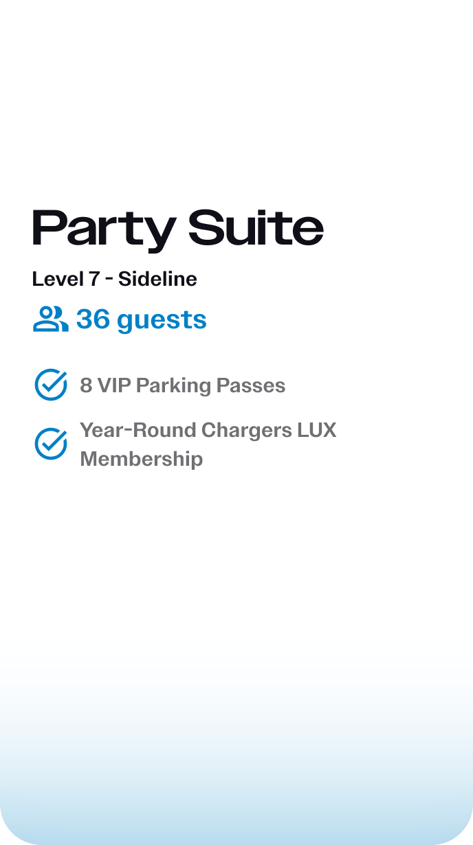 Party Suite Information
