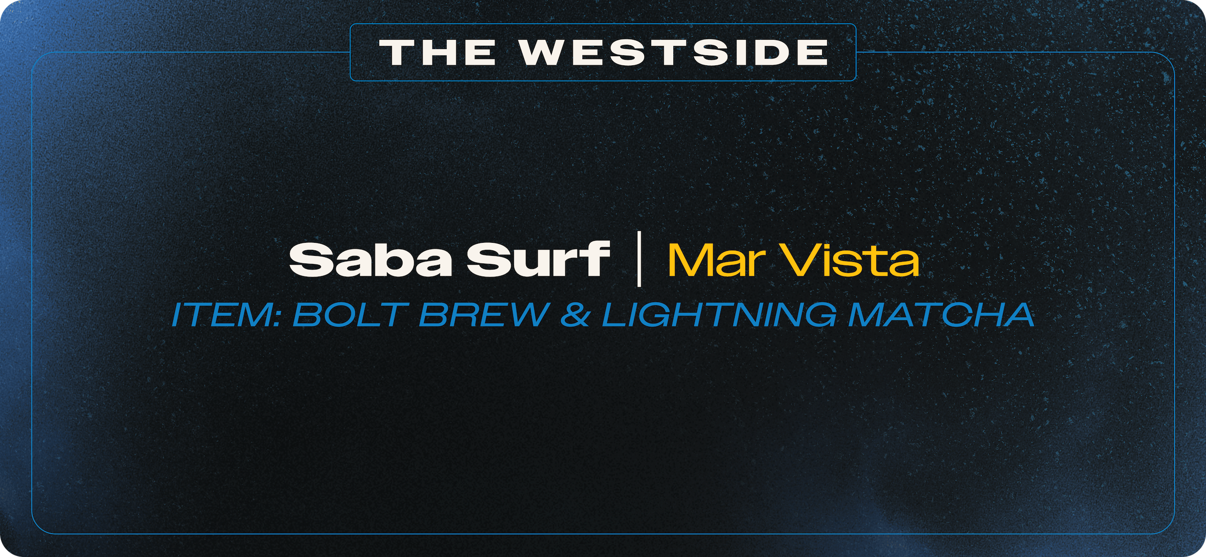 The Westside - Saba Surf