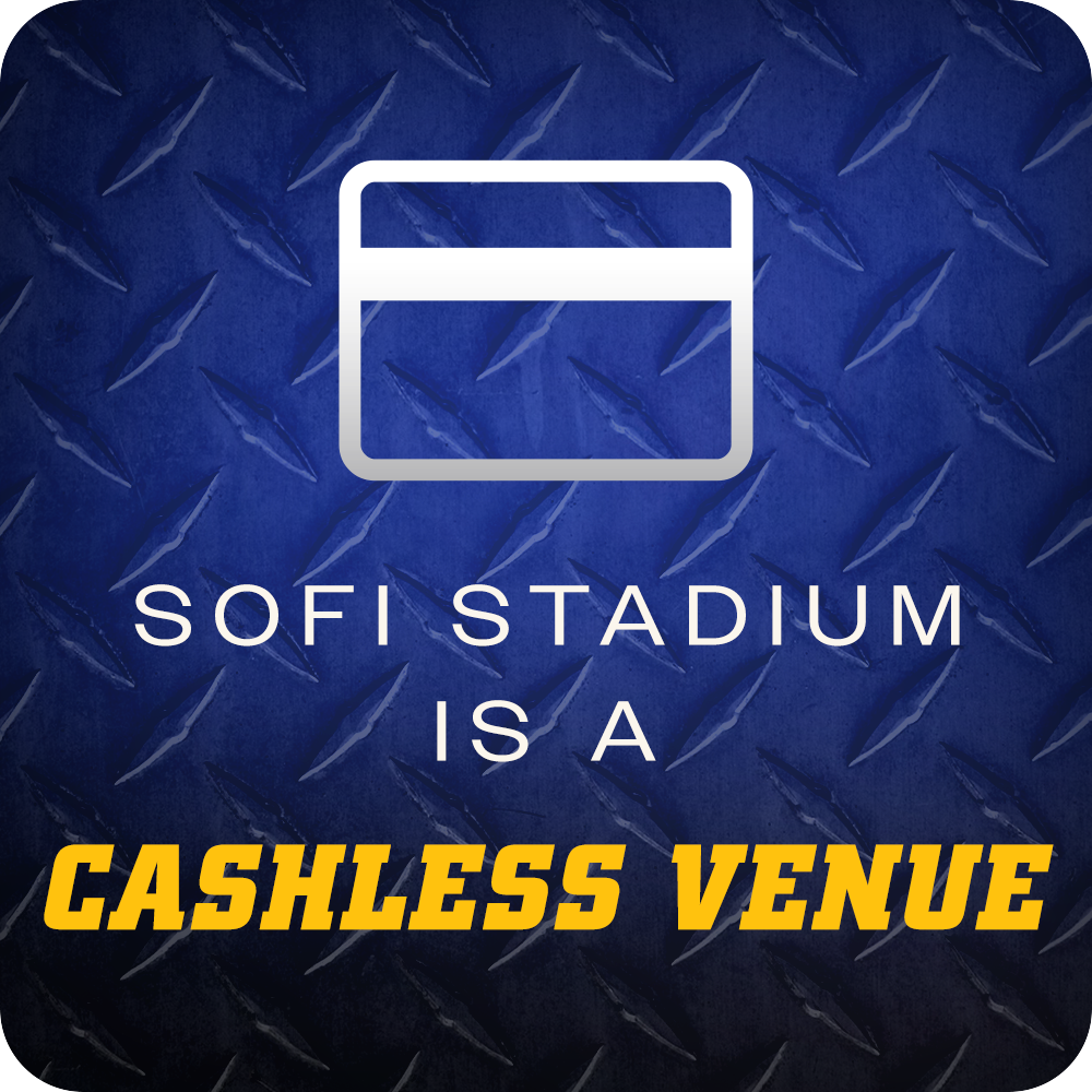 Sofi Stadium is a cashless venue