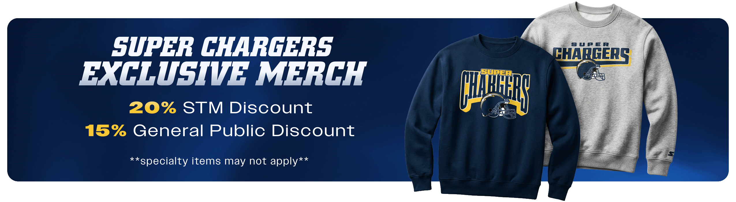 Exclusive Chargers merchandise