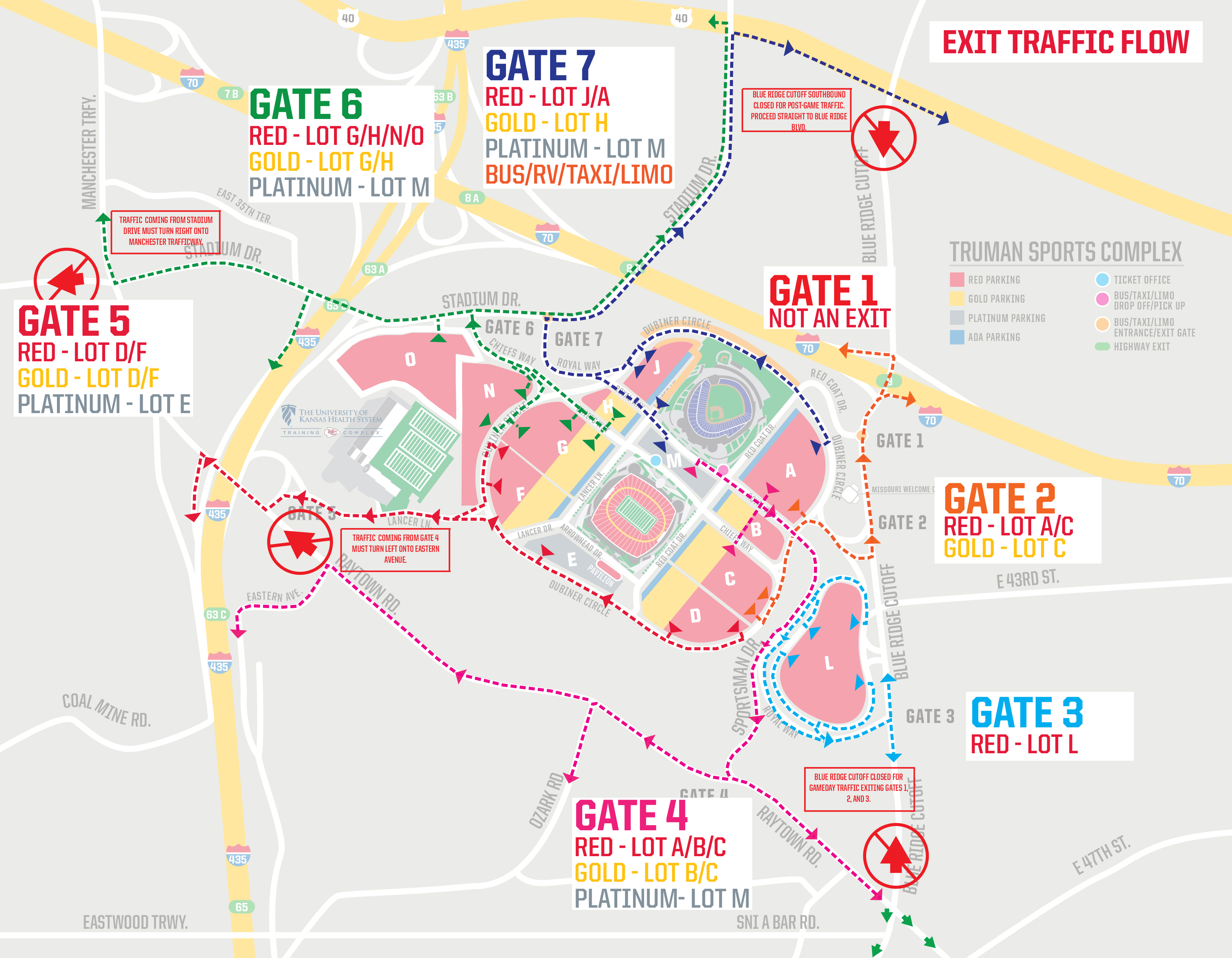 Arrowhead Stadium Parking Map Gadgets 2018