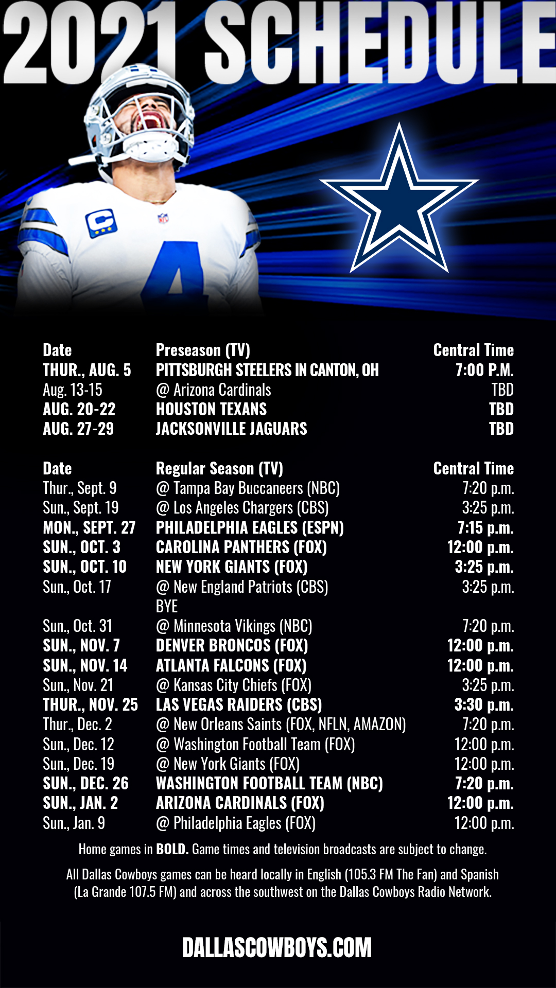 What Is The Dallas Cowboys 2024 Schedule For This Year Nari Tamiko