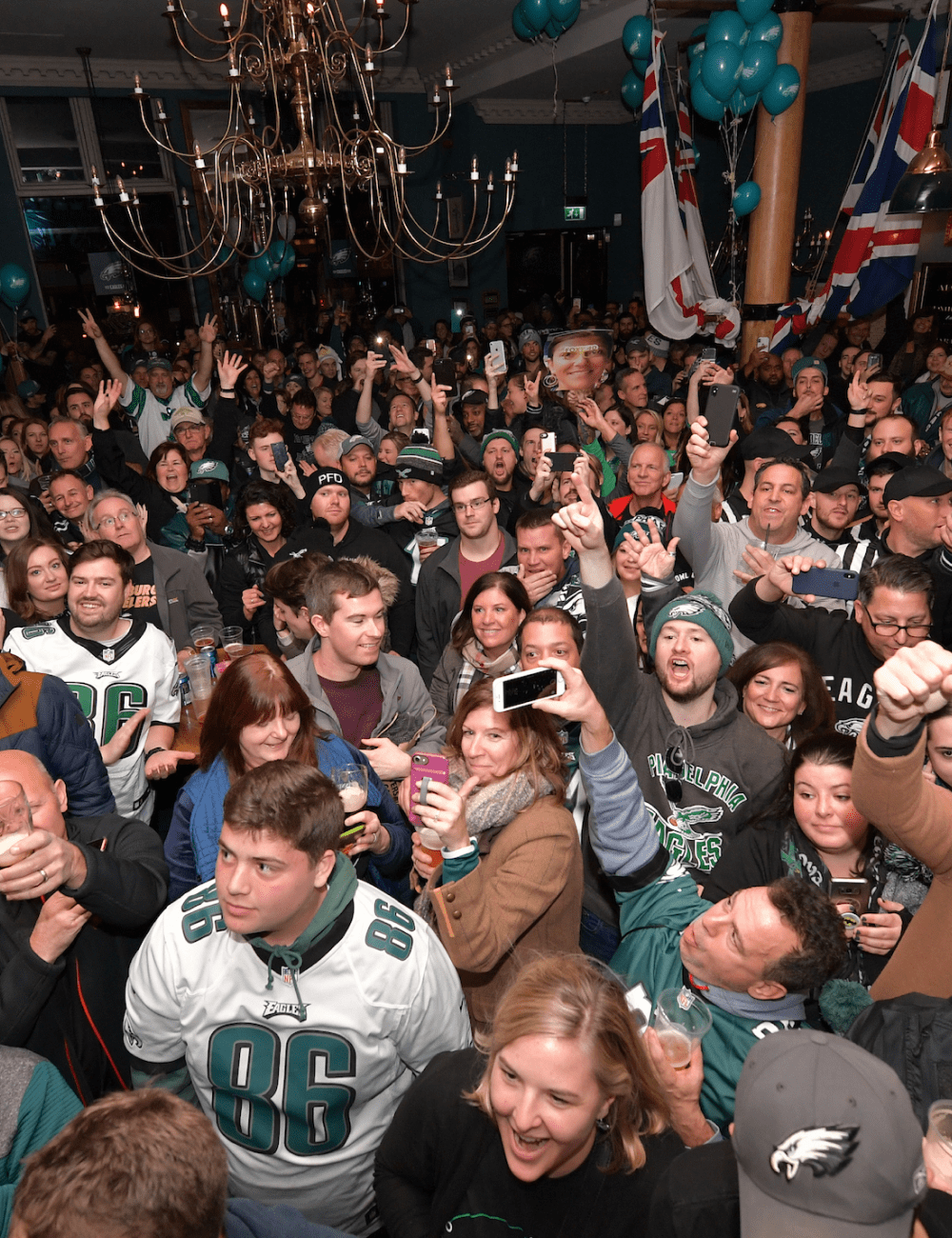 Photo of fans at official Eagles Landing
