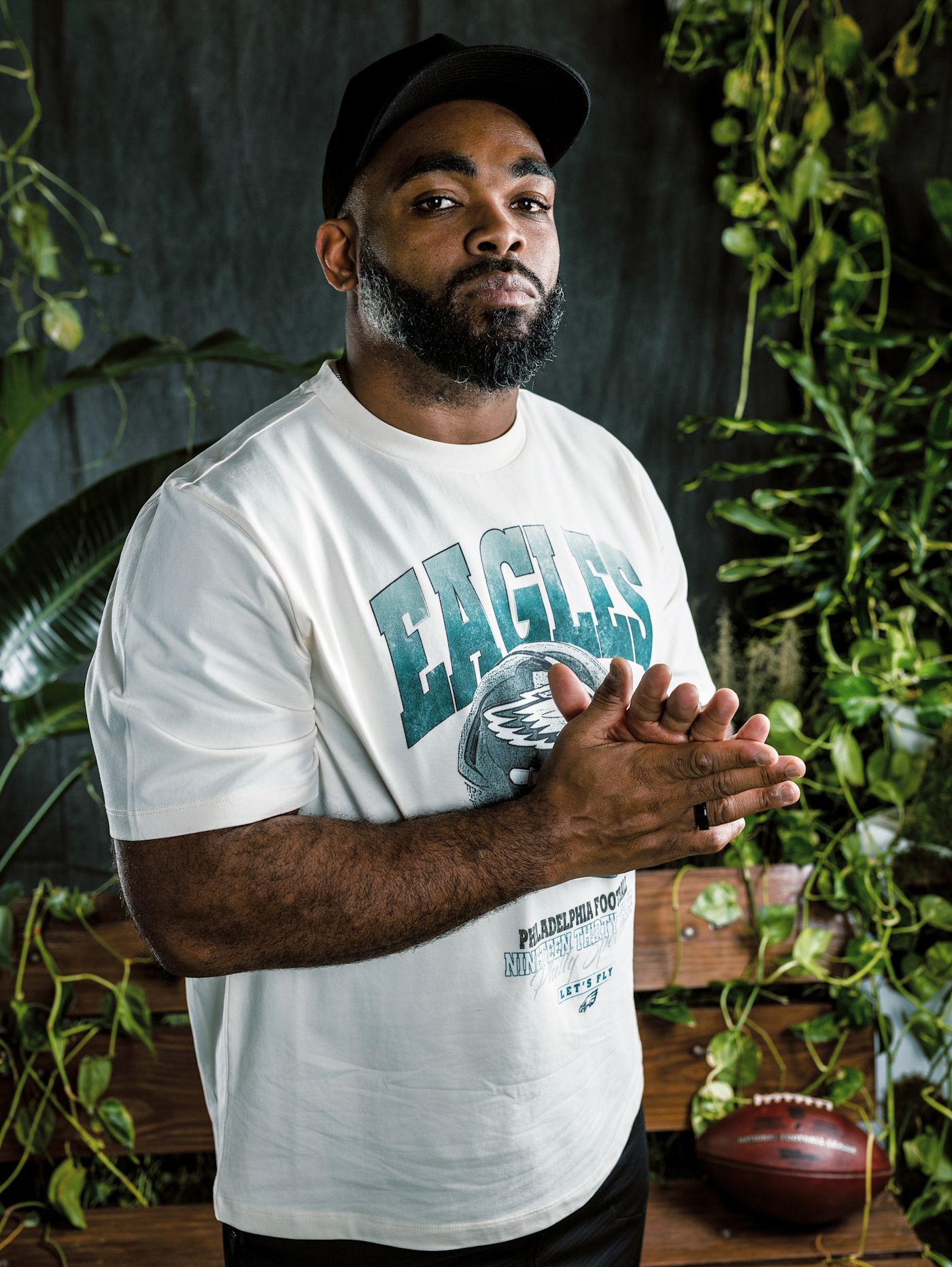 Philadelphia Eagles Players and Staff on set for Rooted In Strength Photo Shoot