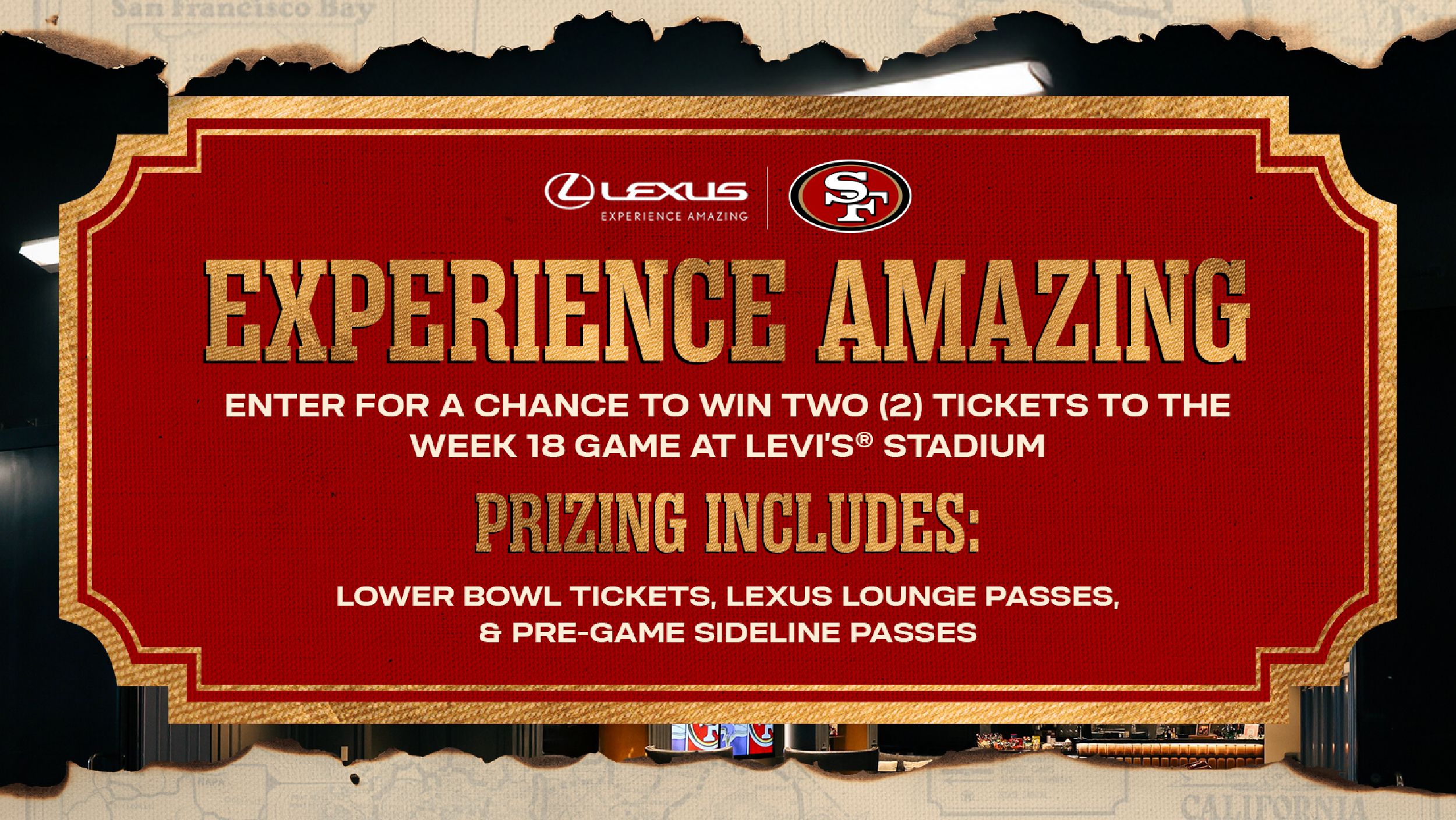 Enter to win a VIP experience with Lexus at Levi's Stadium!