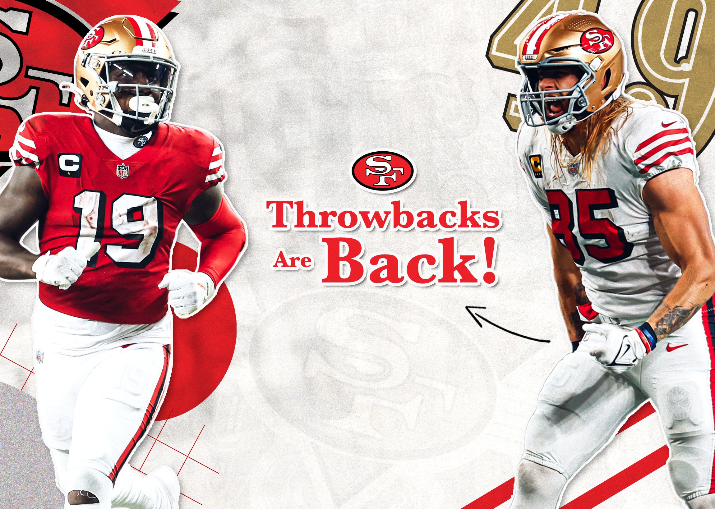 49ers 94 Red Throwback Jerseys 49ers