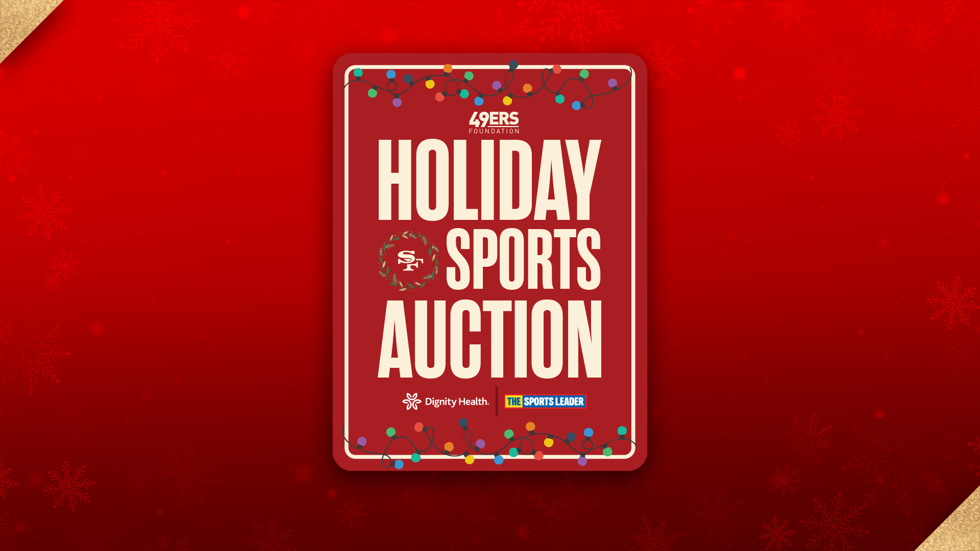 49ers Foundation's Holiday Sports Auction