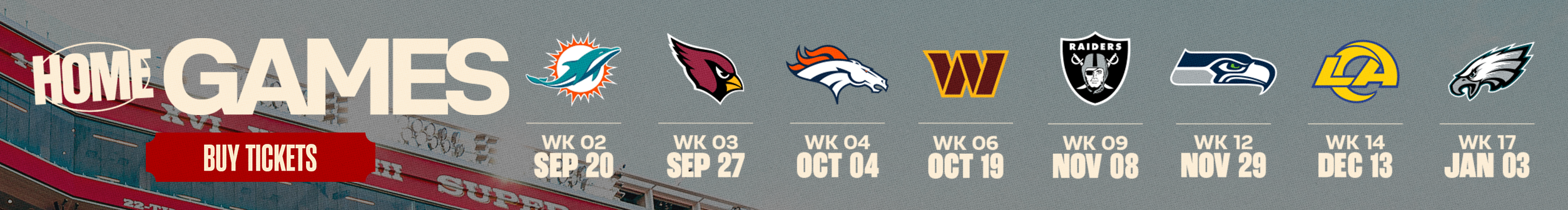 Home Game Ticket Banner