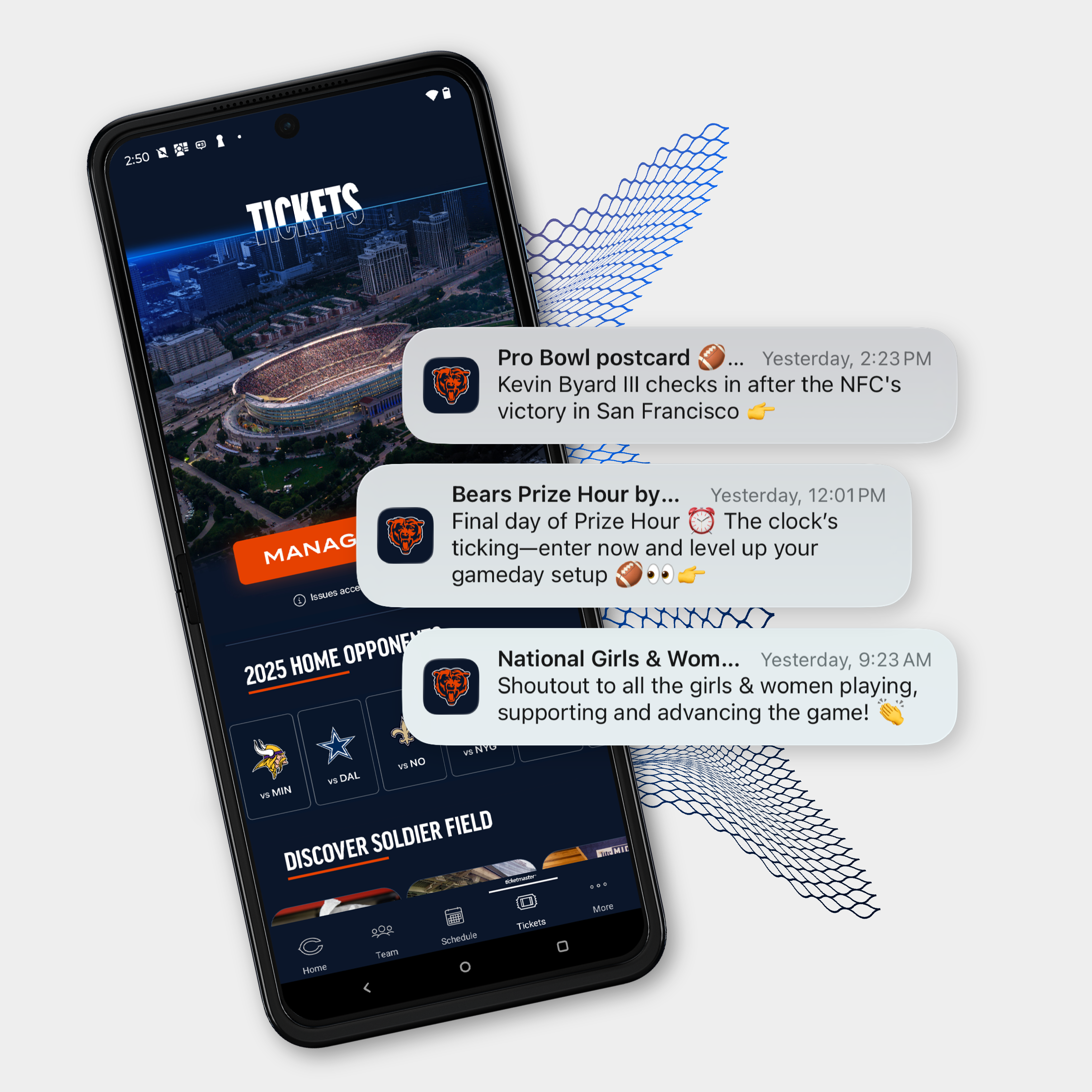 Stay Up to Date with the Chicago Bears Official App Brought to you by Verizon