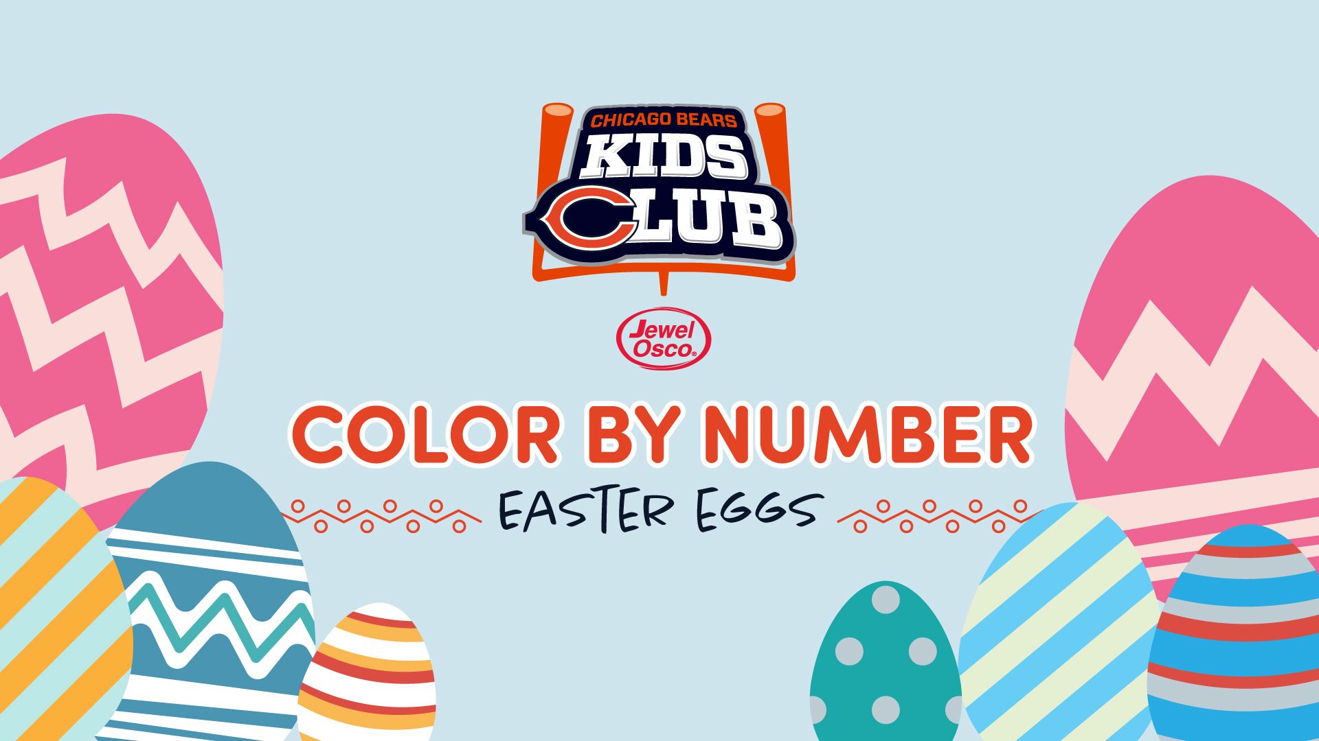 Color By Number Easter Eggs