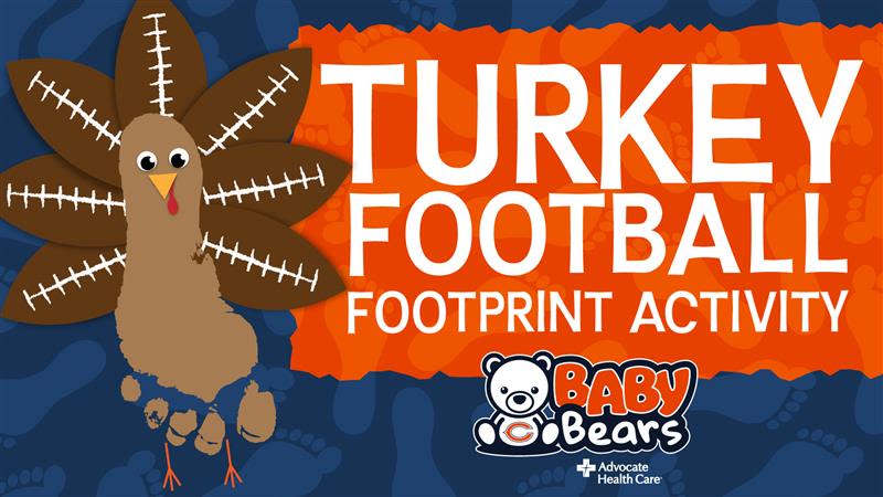 Turkey Football Footprint Activity