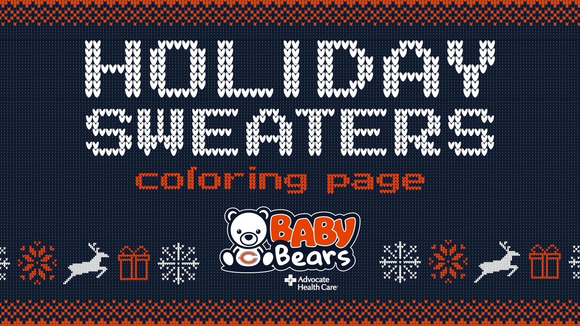 Holiday Sweater Coloring Page