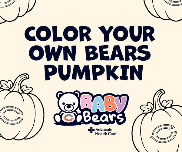 Color Your Own Bears Pumpkin