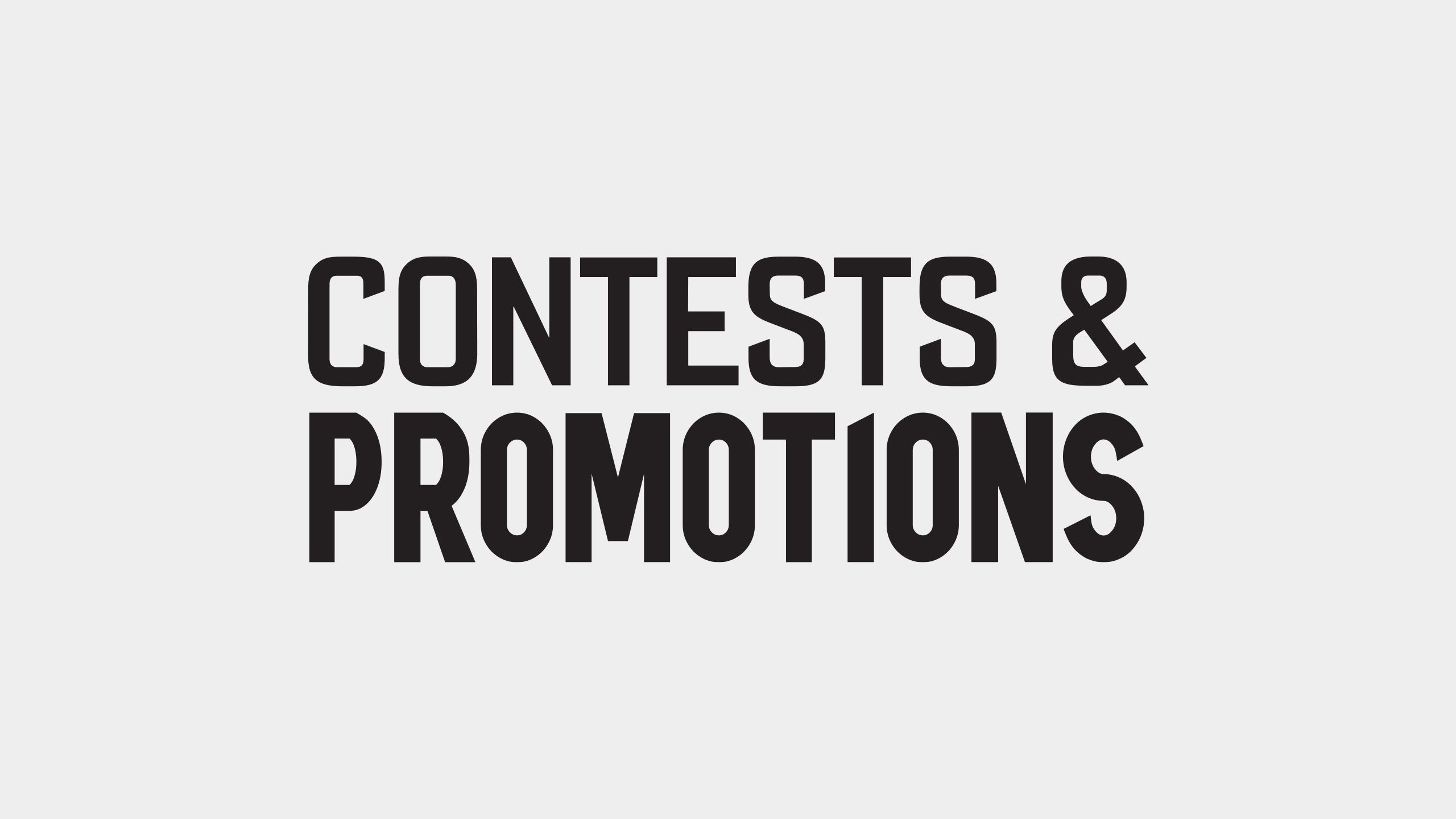 Contests & Promotions