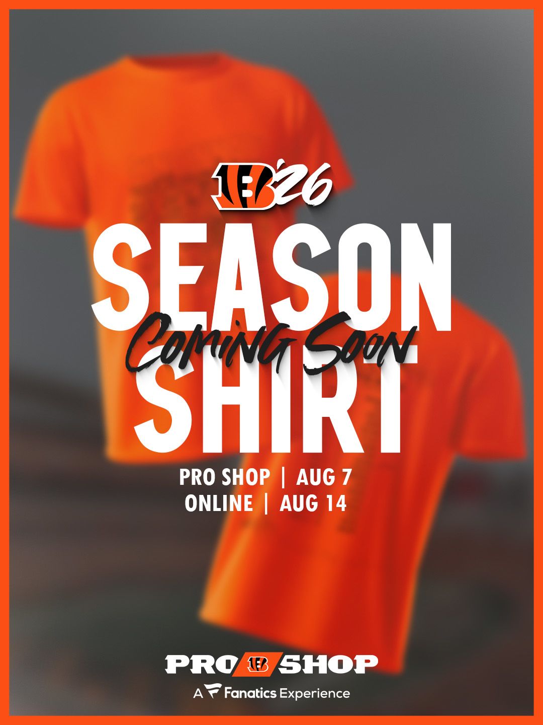 The 2026 Season Shirt