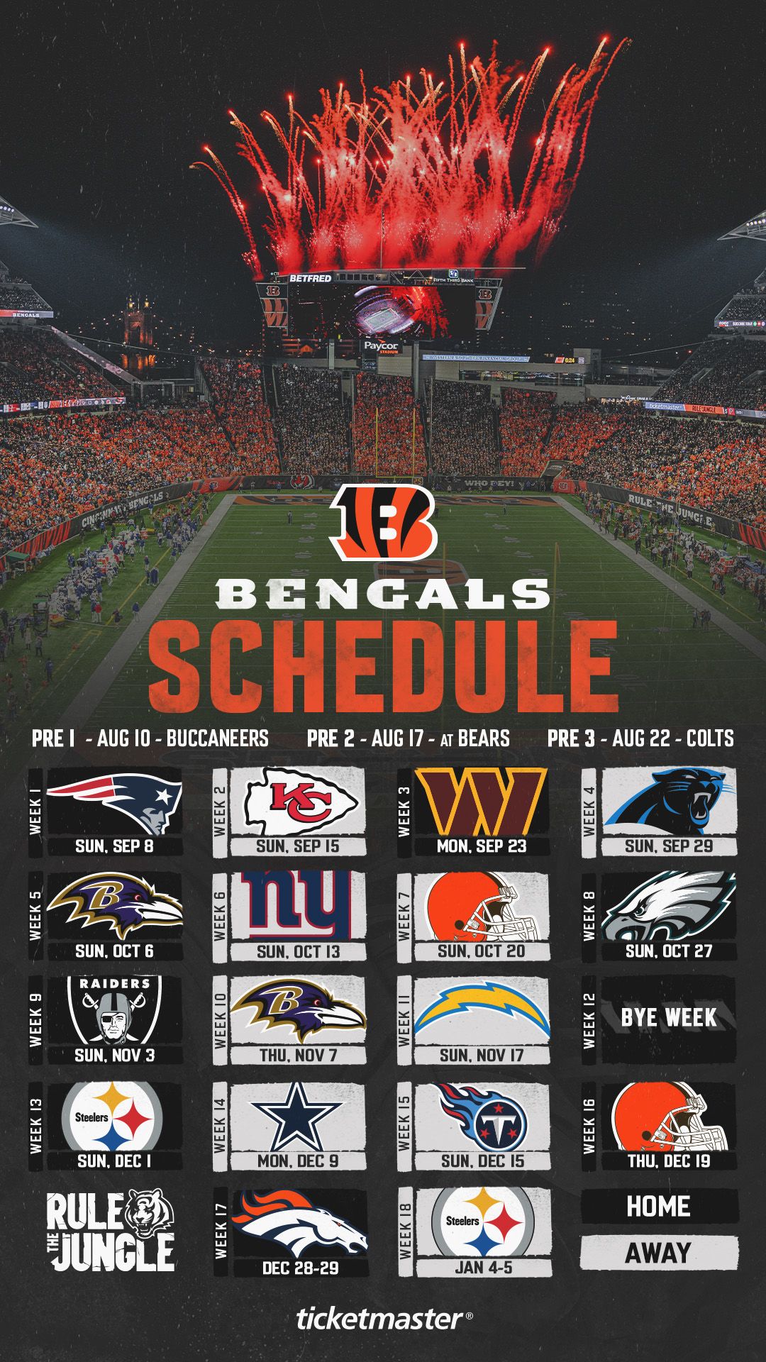 Bengals 2025 Calendar