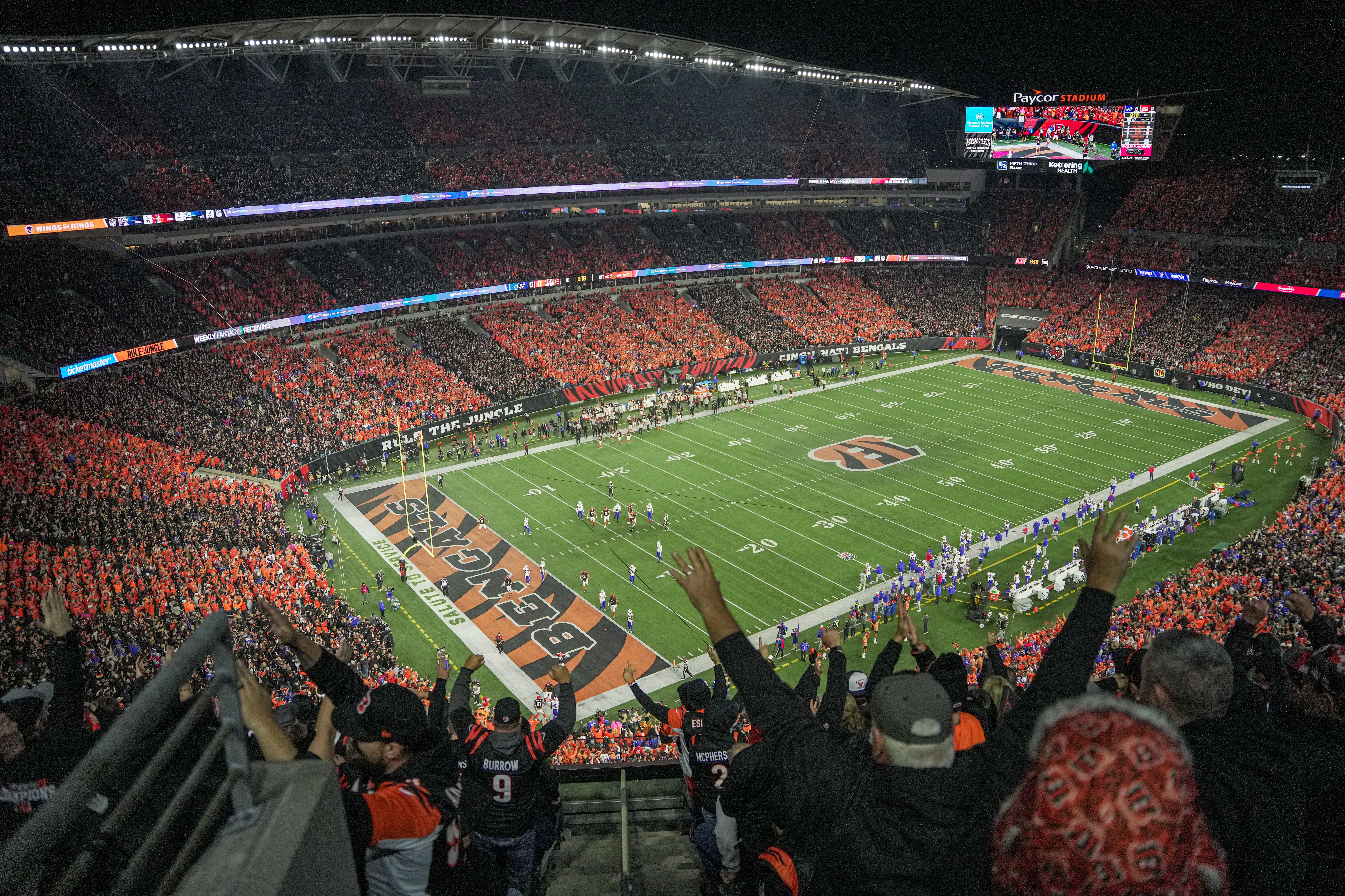 Fans stripe the jungle during Week 9 against the Buffalo Bills on Sunday Night Football, Sunday, November 5, 2023.