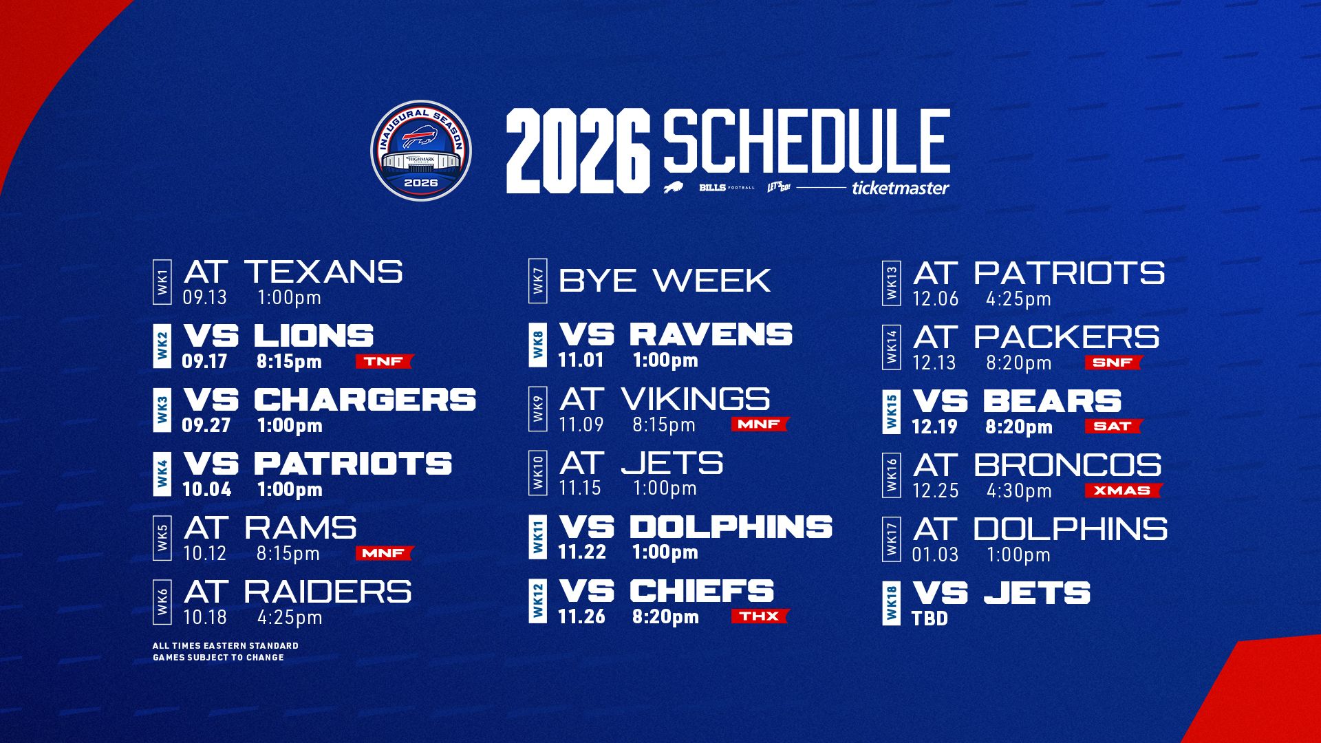 Full Schedule - Wallpapers 1920x1080