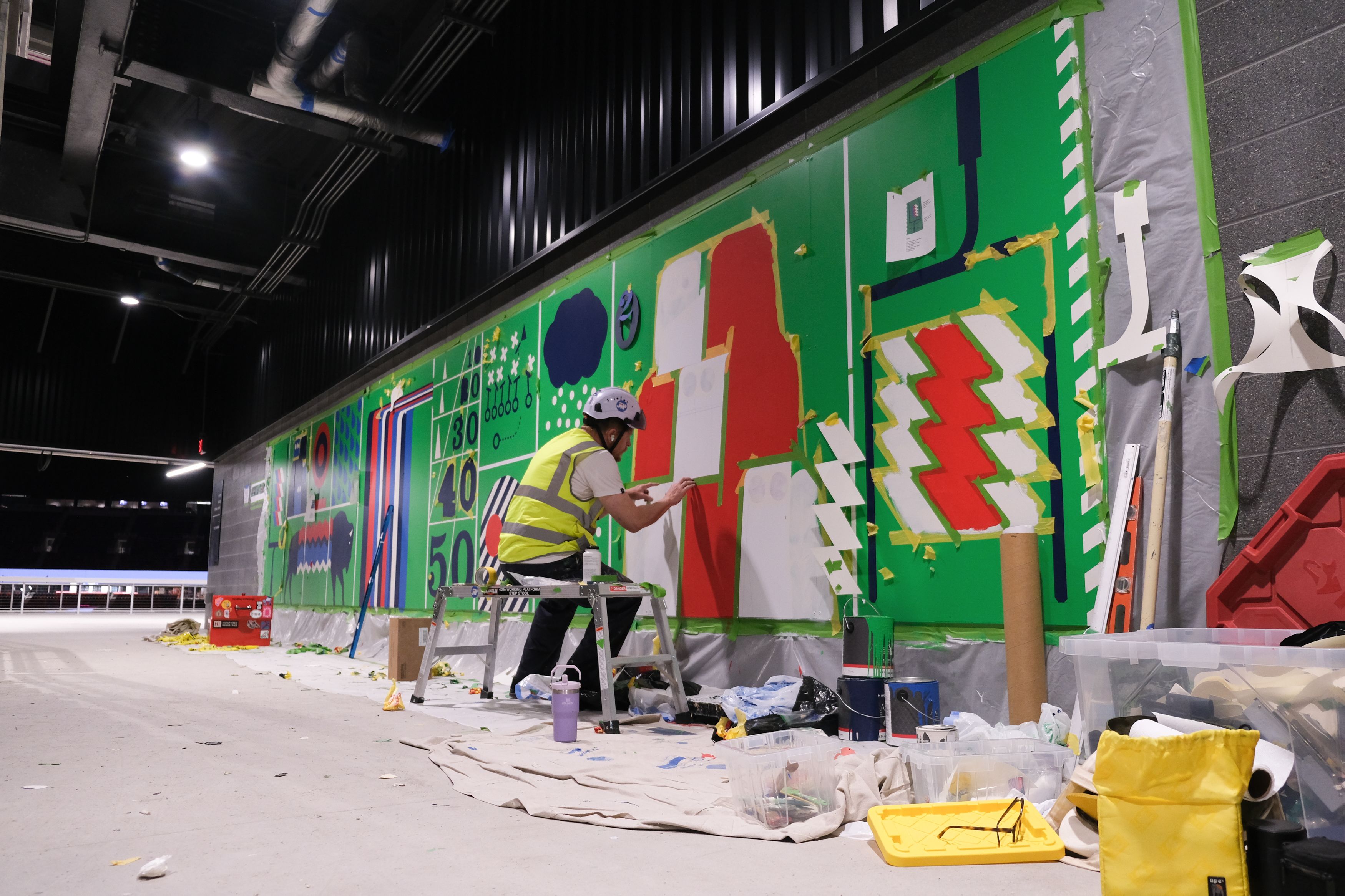 Montague mural-in-progress 4 - Julian Montague