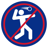 No Throwing of Objects: