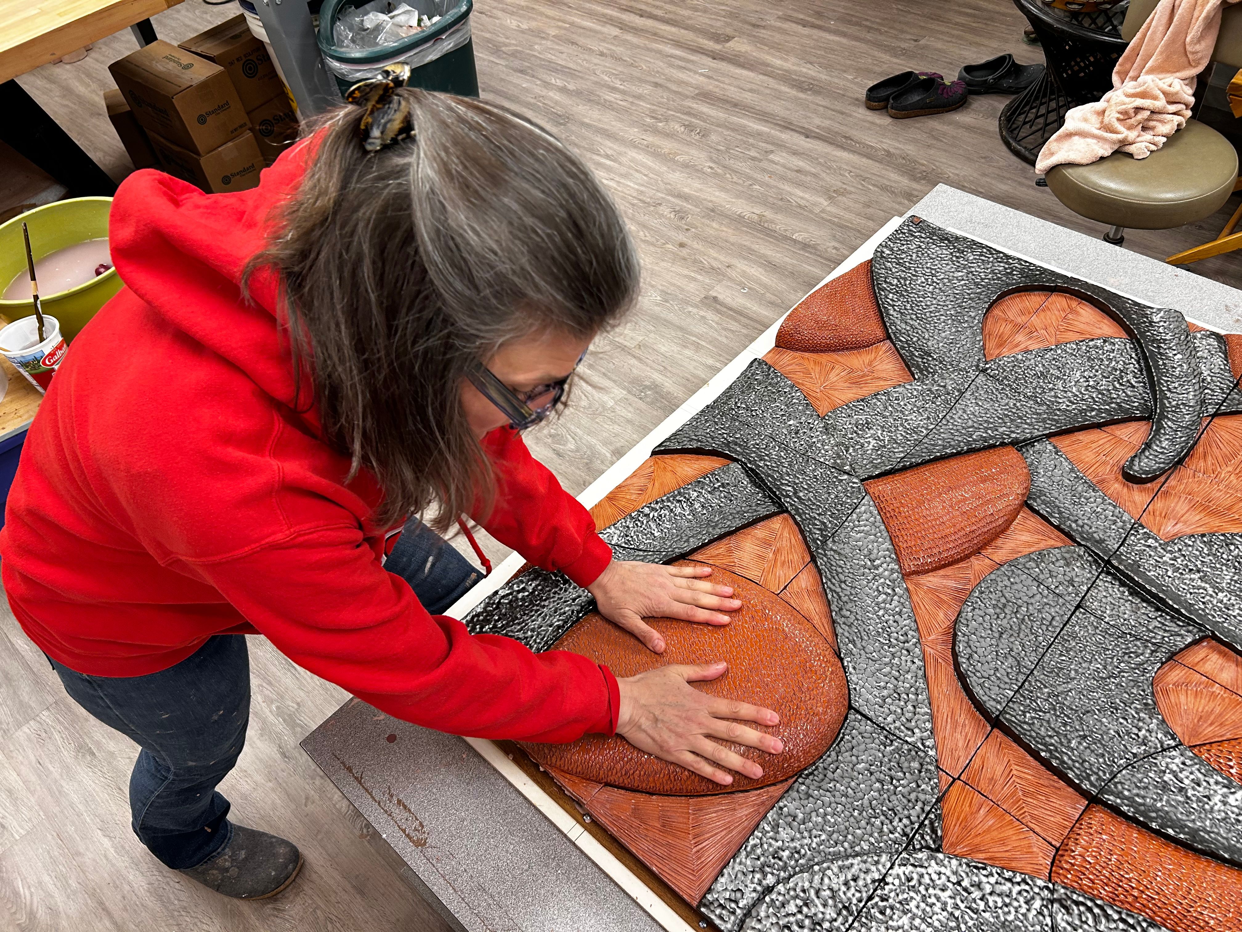 38.Final piece wiggled into the mortar