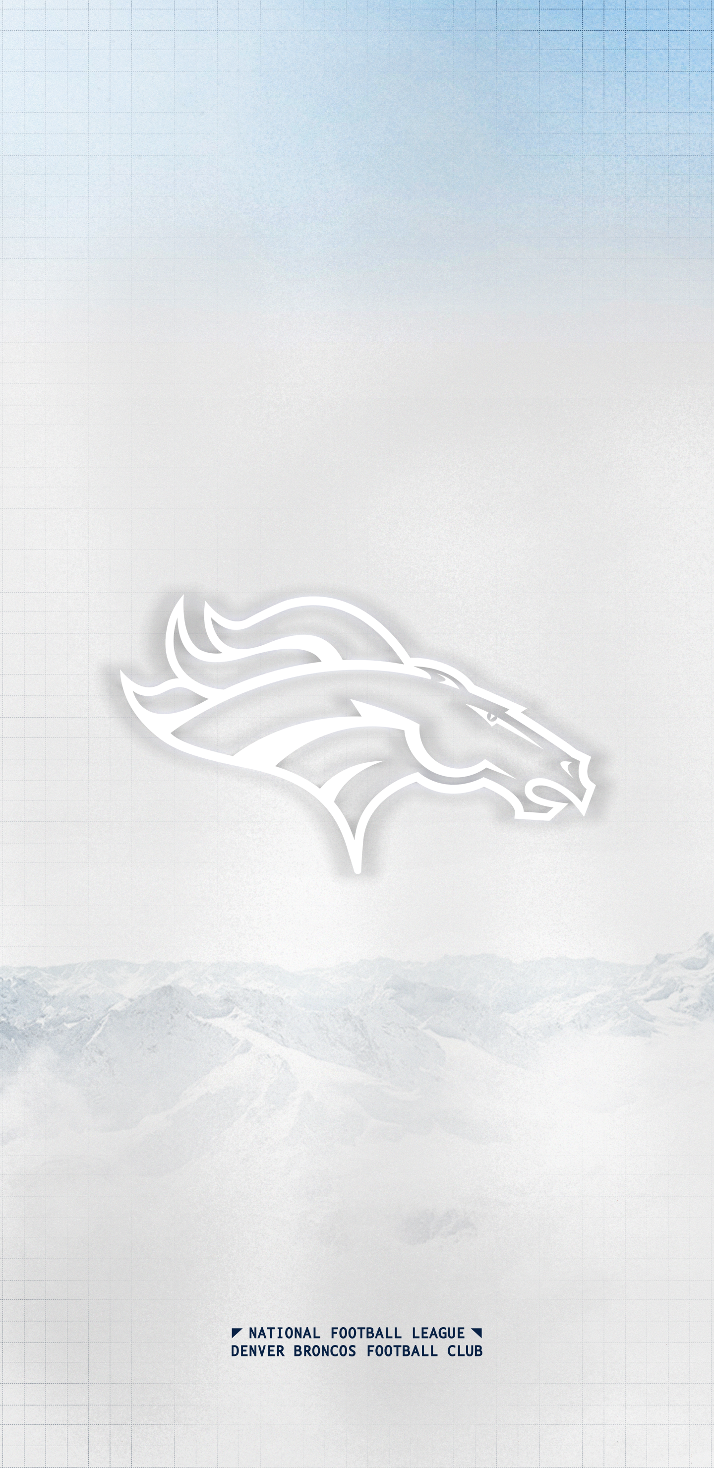 Download the White Broncos Light wallpaper for mobile